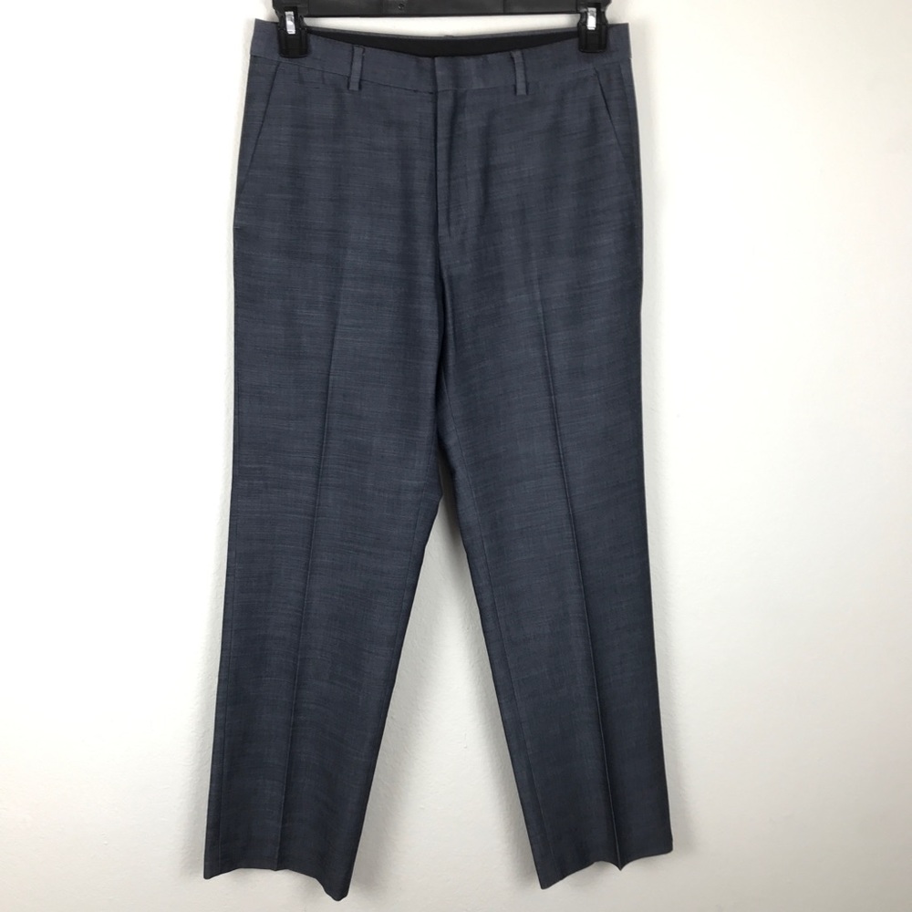 Calvin Klein Men's Dress Pants Dark Gray Mid Rise